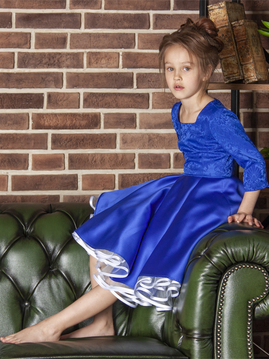 Детское платье в стиле Ретро с подъюбником
